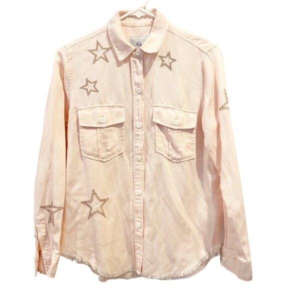 Rails Loren Star Embroidered Button-Up Shirt Size XS - Picture 2 of 9